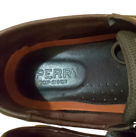 Sperry Top-Sider Authentic Original Leather Boat Shoes, Dark Brown, Size 10.5 - Picture 7 of 8